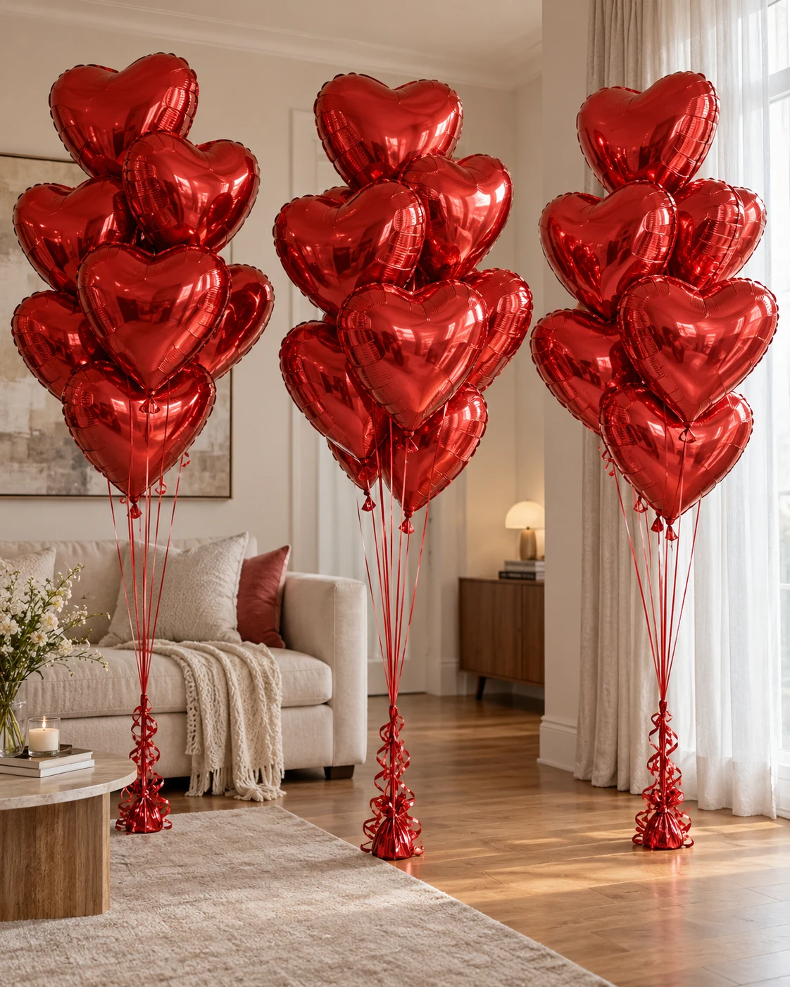 Red · 3 bunches