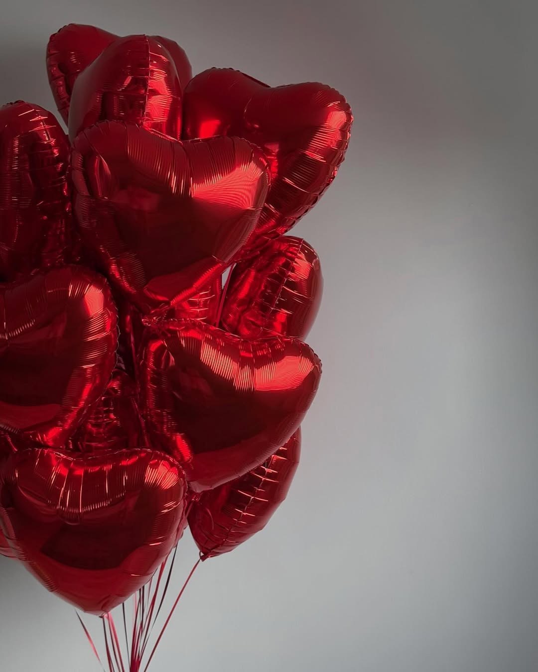 Foil heart balloons — Red